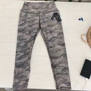 High waisted, full length snake camo